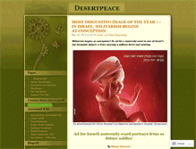 Tablet Screenshot of desertpeace.wordpress.com