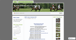 Desktop Screenshot of blackdiamondpoloclub.wordpress.com