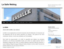 Tablet Screenshot of lasallecampus.wordpress.com