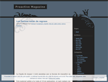 Tablet Screenshot of proactivemagazine.wordpress.com