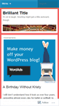 Mobile Screenshot of brillianttitle.wordpress.com