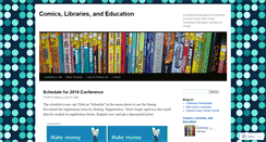 Desktop Screenshot of comicslibrarieseducation.wordpress.com