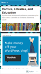 Mobile Screenshot of comicslibrarieseducation.wordpress.com