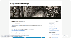 Desktop Screenshot of earlymodernexchanges.wordpress.com