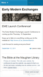 Mobile Screenshot of earlymodernexchanges.wordpress.com