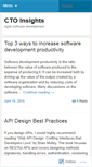 Mobile Screenshot of ctoinsights.wordpress.com