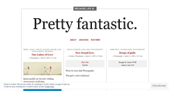 Desktop Screenshot of prettyfantastic.wordpress.com