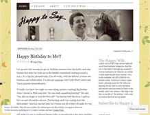 Tablet Screenshot of happy2say.wordpress.com