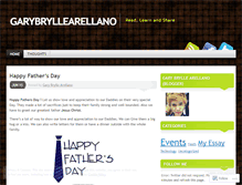 Tablet Screenshot of garybryllearellano.wordpress.com