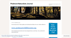 Desktop Screenshot of naturalistsjournal.wordpress.com