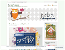 Tablet Screenshot of jackiestamps4fun.wordpress.com