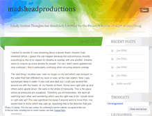 Tablet Screenshot of madsheadproductions.wordpress.com