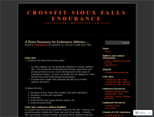 Tablet Screenshot of cfsfendurance.wordpress.com