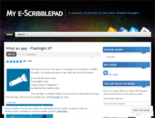 Tablet Screenshot of myescribblepad.wordpress.com