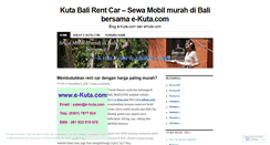 Desktop Screenshot of kutacarrental.wordpress.com