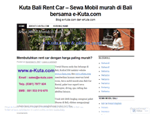 Tablet Screenshot of kutacarrental.wordpress.com