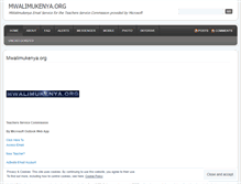 Tablet Screenshot of mwalimukenya.wordpress.com