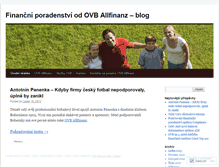 Tablet Screenshot of ovballfinanz.wordpress.com