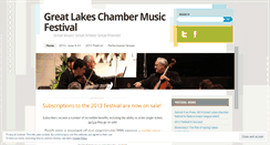 Desktop Screenshot of greatlakeschambermusicfestival.wordpress.com