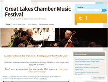 Tablet Screenshot of greatlakeschambermusicfestival.wordpress.com