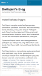 Mobile Screenshot of dwifajarn11a312.wordpress.com