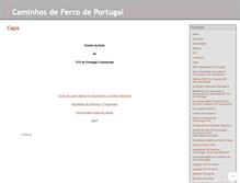 Tablet Screenshot of caminhodeferro.wordpress.com