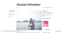 Desktop Screenshot of femininefabrications.wordpress.com