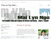 Tablet Screenshot of mailynngo.wordpress.com