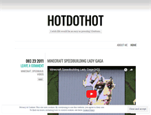 Tablet Screenshot of hotdothot.wordpress.com