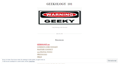 Desktop Screenshot of geekclass101.wordpress.com