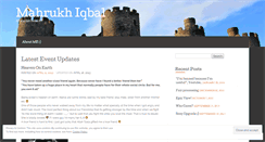 Desktop Screenshot of mahrukhiqbal.wordpress.com