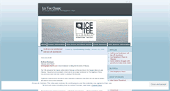 Desktop Screenshot of iceteeclassic.wordpress.com