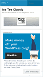 Mobile Screenshot of iceteeclassic.wordpress.com