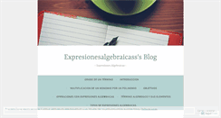 Desktop Screenshot of expresionesalgebraicass.wordpress.com