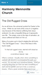 Mobile Screenshot of harmonymennonite.wordpress.com