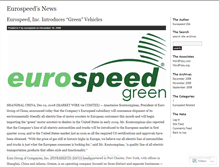 Tablet Screenshot of eurospeed.wordpress.com