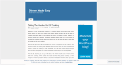 Desktop Screenshot of dinnermadeeasy.wordpress.com