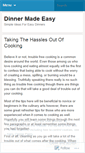 Mobile Screenshot of dinnermadeeasy.wordpress.com