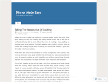 Tablet Screenshot of dinnermadeeasy.wordpress.com