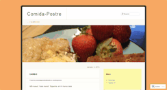 Desktop Screenshot of comidaypostre.wordpress.com