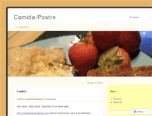 Tablet Screenshot of comidaypostre.wordpress.com