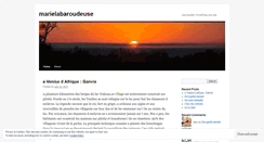 Desktop Screenshot of marielabaroudeuse.wordpress.com