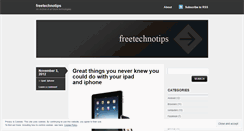 Desktop Screenshot of freetechnotips.wordpress.com
