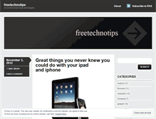 Tablet Screenshot of freetechnotips.wordpress.com