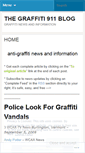 Mobile Screenshot of graffiti911.wordpress.com