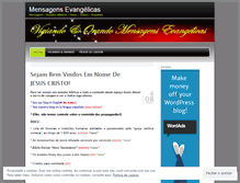 Tablet Screenshot of mensagensevangelicas.wordpress.com