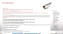 Desktop Screenshot of priyankarane.wordpress.com