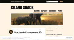 Desktop Screenshot of islandshack.wordpress.com