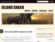 Tablet Screenshot of islandshack.wordpress.com