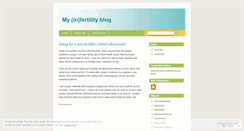 Desktop Screenshot of myinfertilityblog.wordpress.com